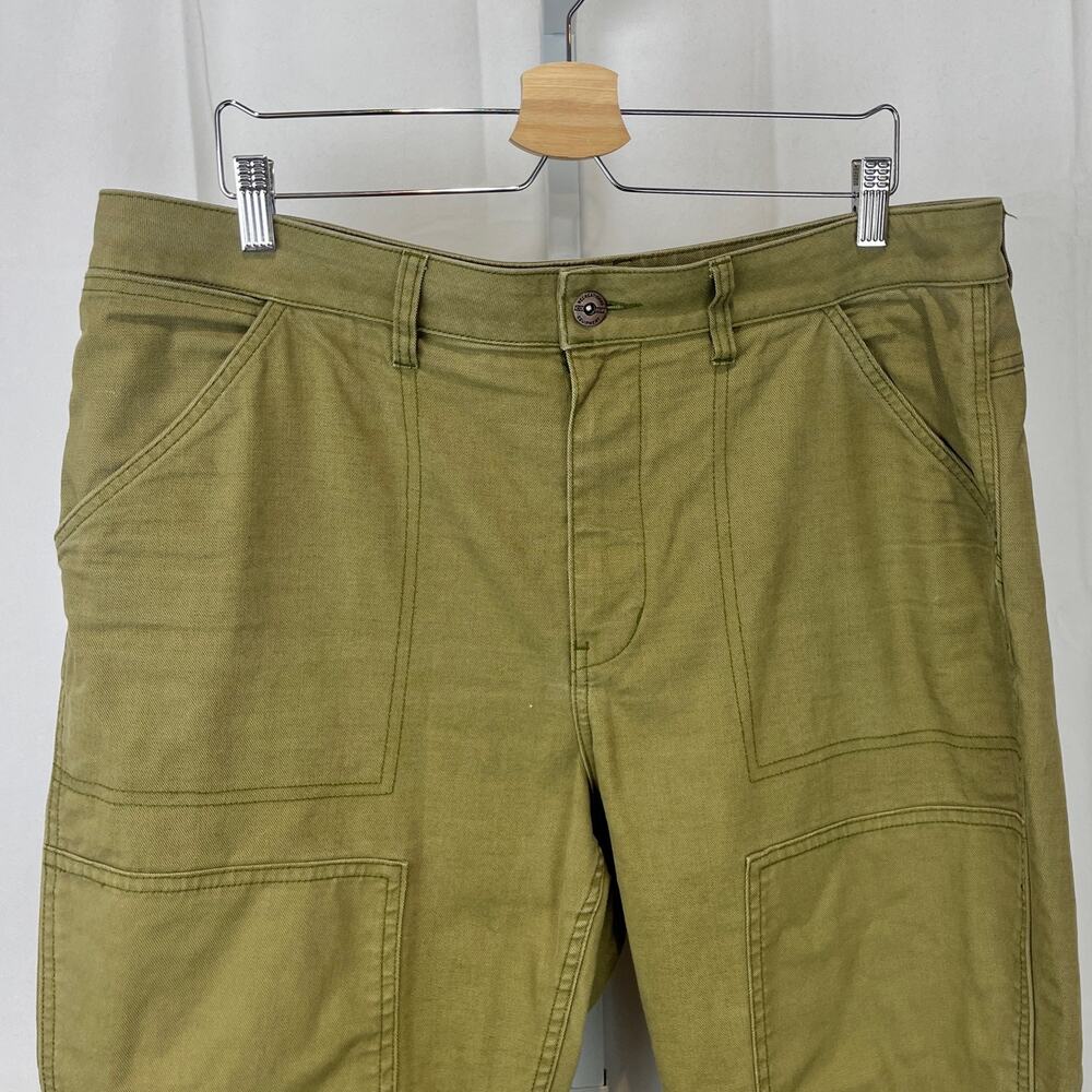 REI Co-Op Womens Canvas Double Knee Chore Pants Olive Green Size 16 - Picture 4 of 9